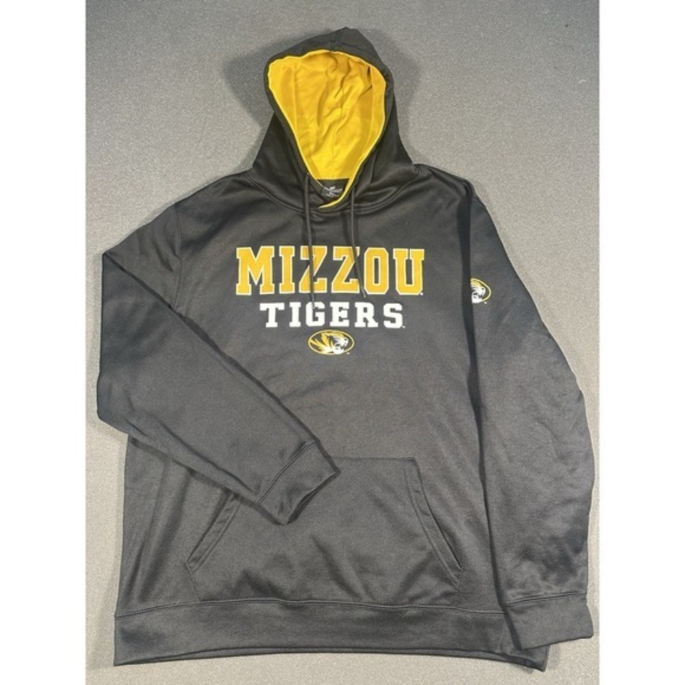 Men's Mizzou Tigers Colosseum XXL Black/Yellow Hoodie